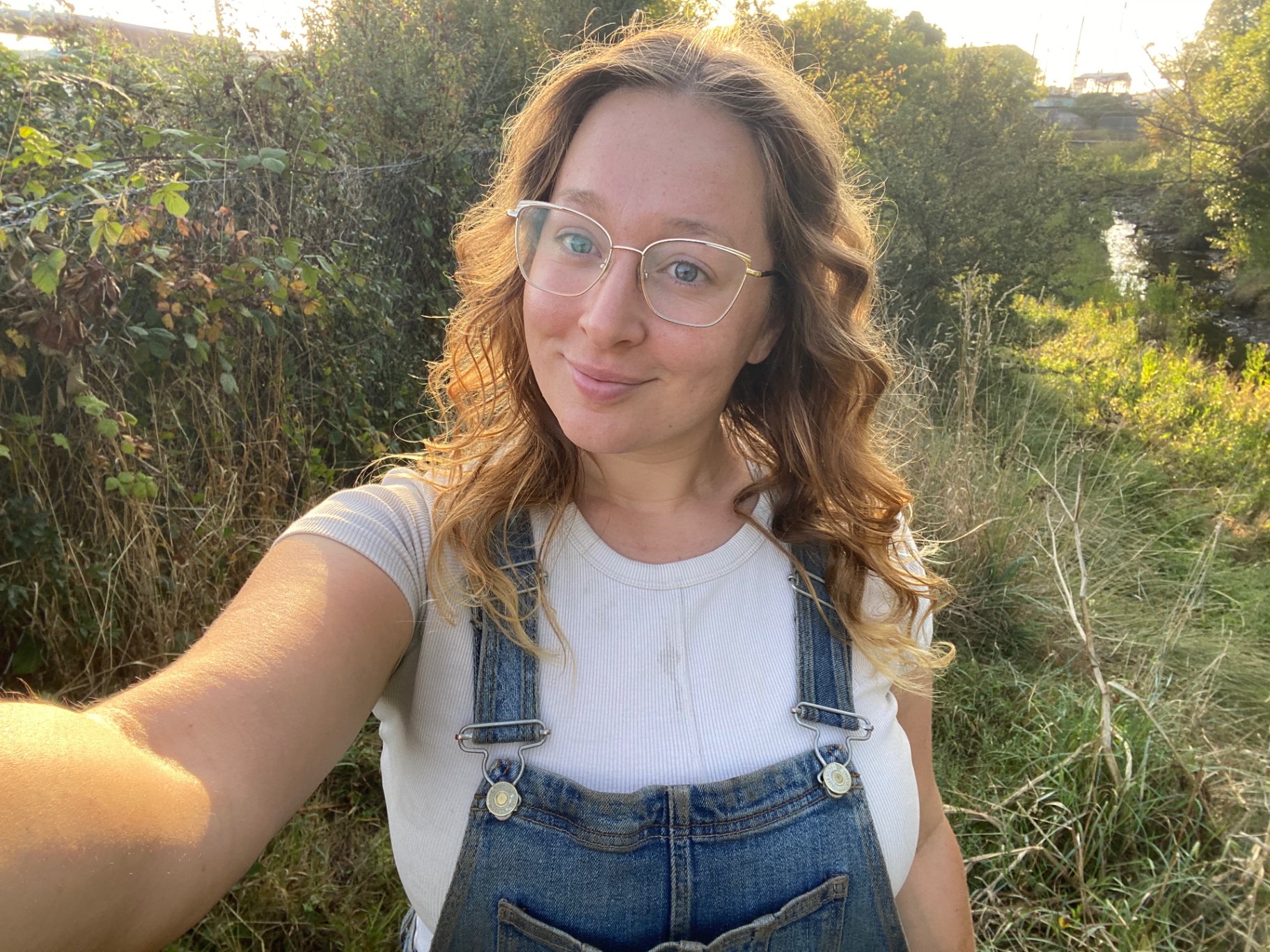 Pascale Vokes outdoors at sunset